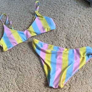Striped bikini